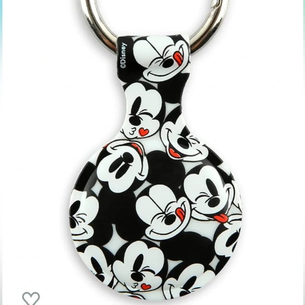 Disney Apple AirTag Mickey Mouse Holder - Protective Tracker with Keychain